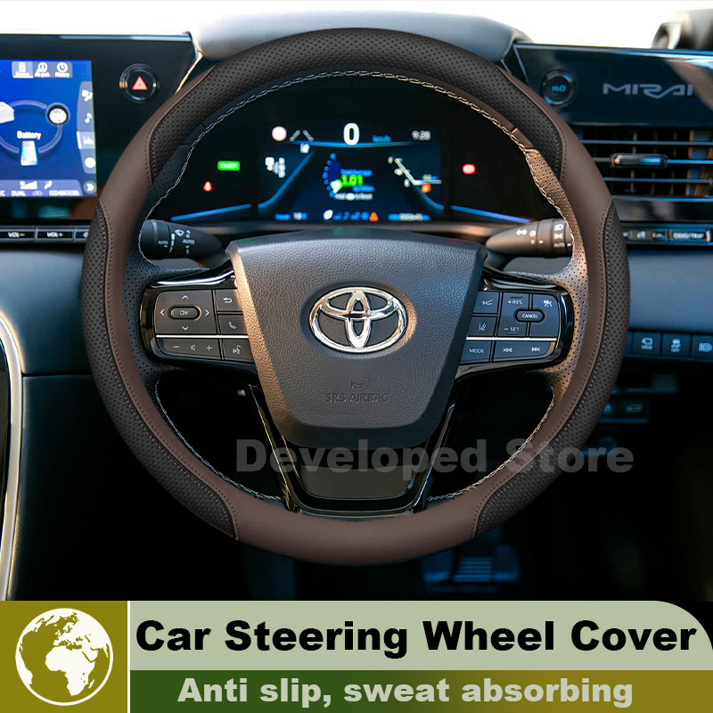 Car Steering Wheel Cover Anti Slip Breathable - Car Steering Wheel Cover For Toyota
