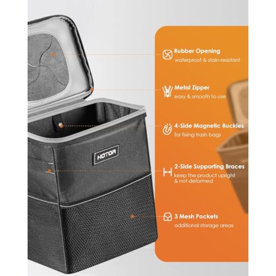 Car Trash Can with Lid and Sto - Waterproof Car Trash Can With Lid 评论和价格