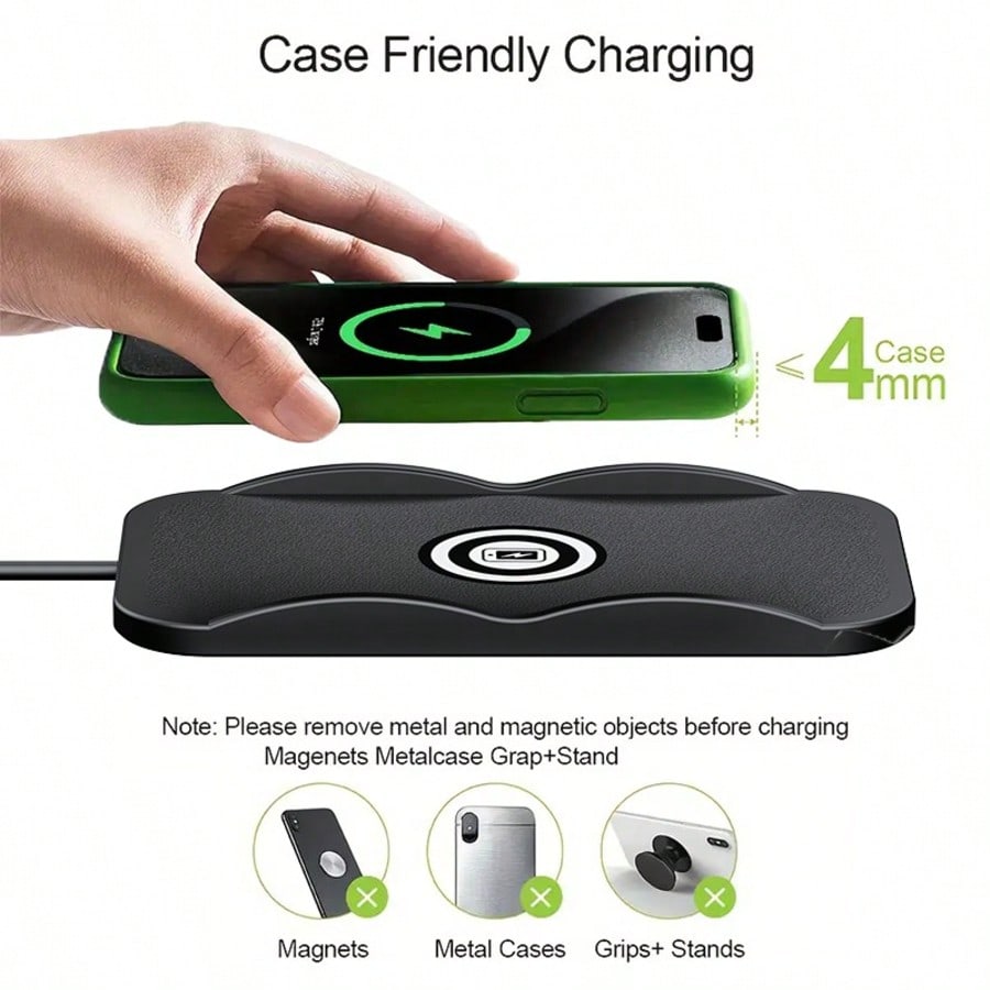 Tafdiur 1-Piece Silicone Squar - Wireless Car Charger Mount Fast Charging 评论和价格